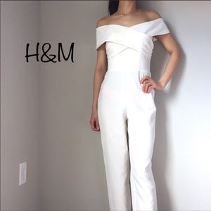 Off-the shoulder jumpsuit